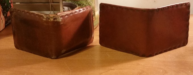 handstitched wallet